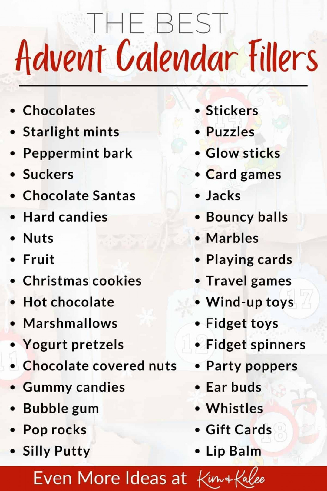 + Advent Calendar Filler Ideas Adults and Kids Will Love