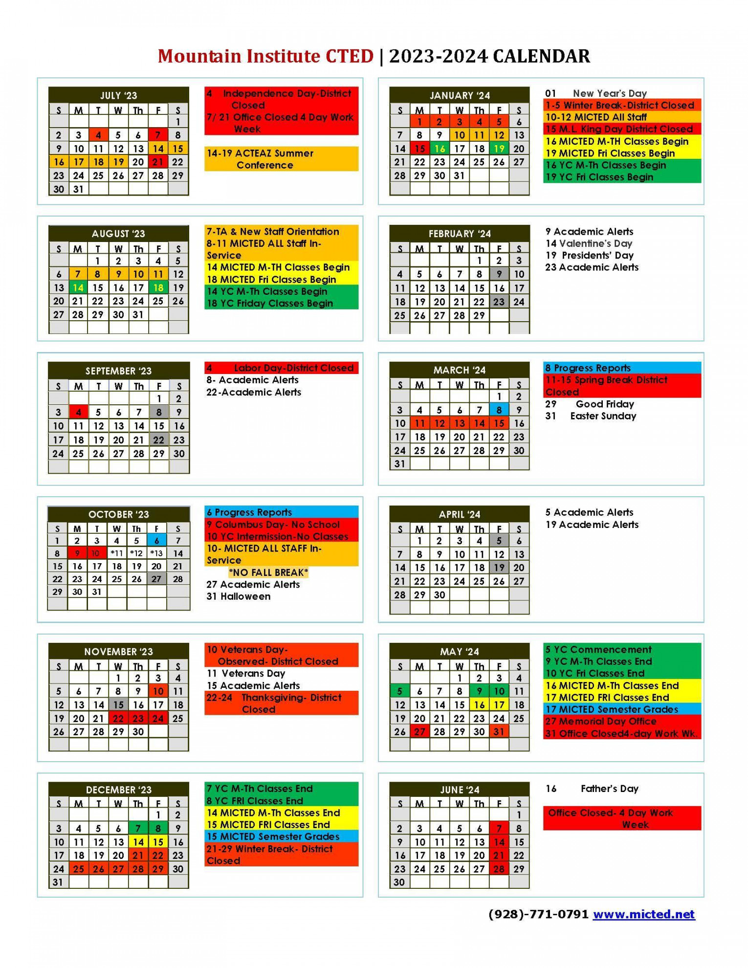 Calendar & Upcoming Events – Calendar & Upcoming Events – Mountain