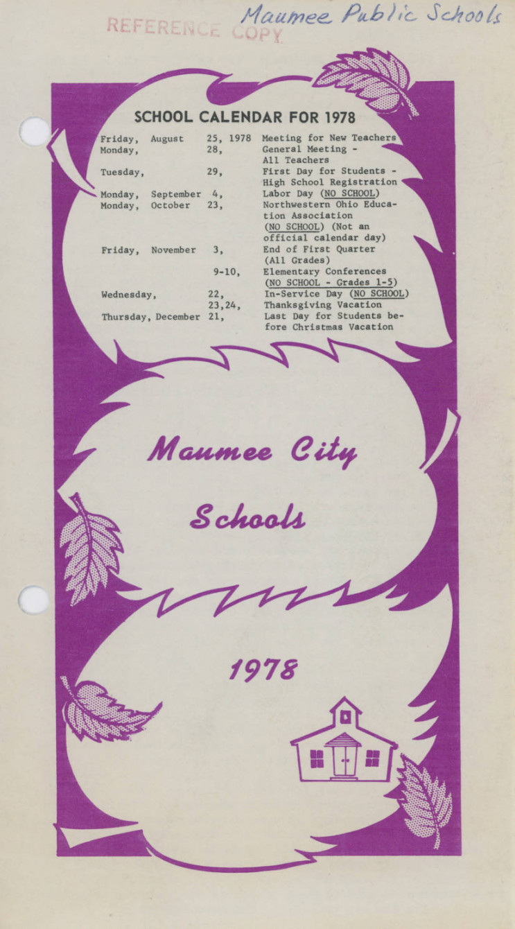 Newsletter, Maumee City Schools, Fall - - Toledo Lucas