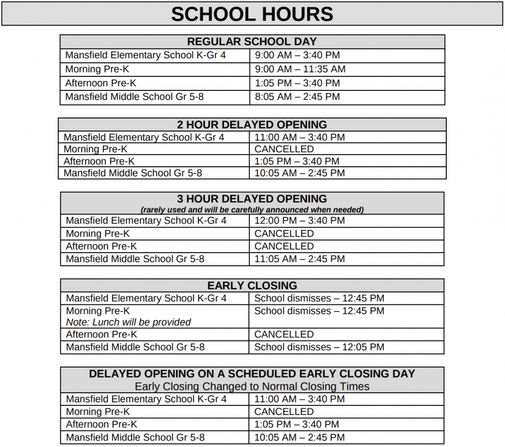 Calendar • Mansfield, CT • CivicEngage