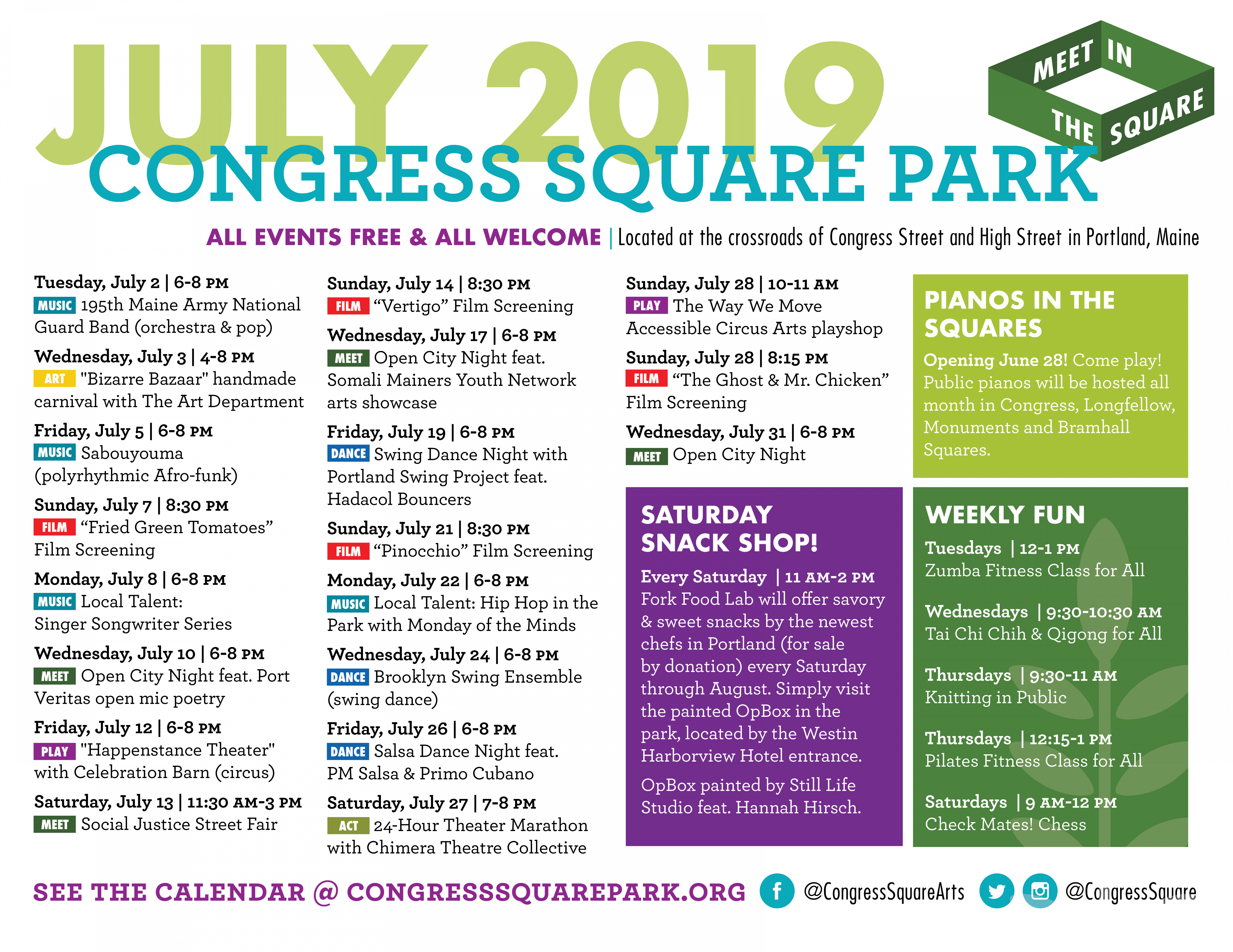 Events Archives - Friends of Congress Square Park