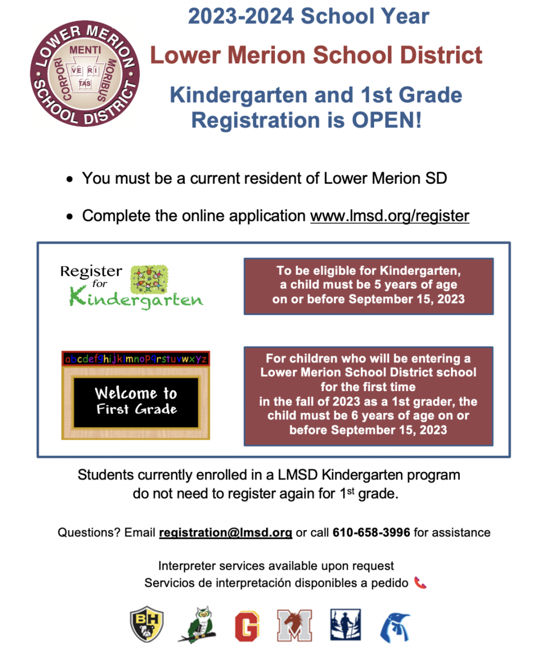 Kindergarten & st Grade Registration Is Now Open for -