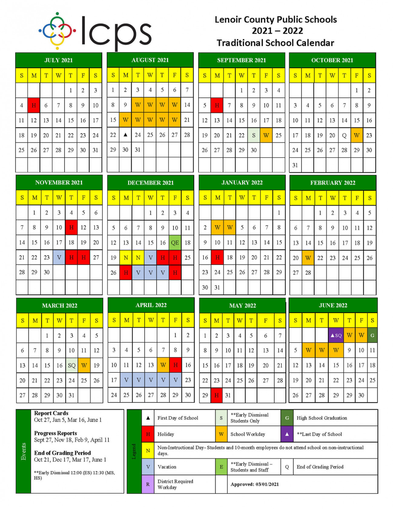 Loudoun County - Calendar - Modern Precision Paperless Calendar