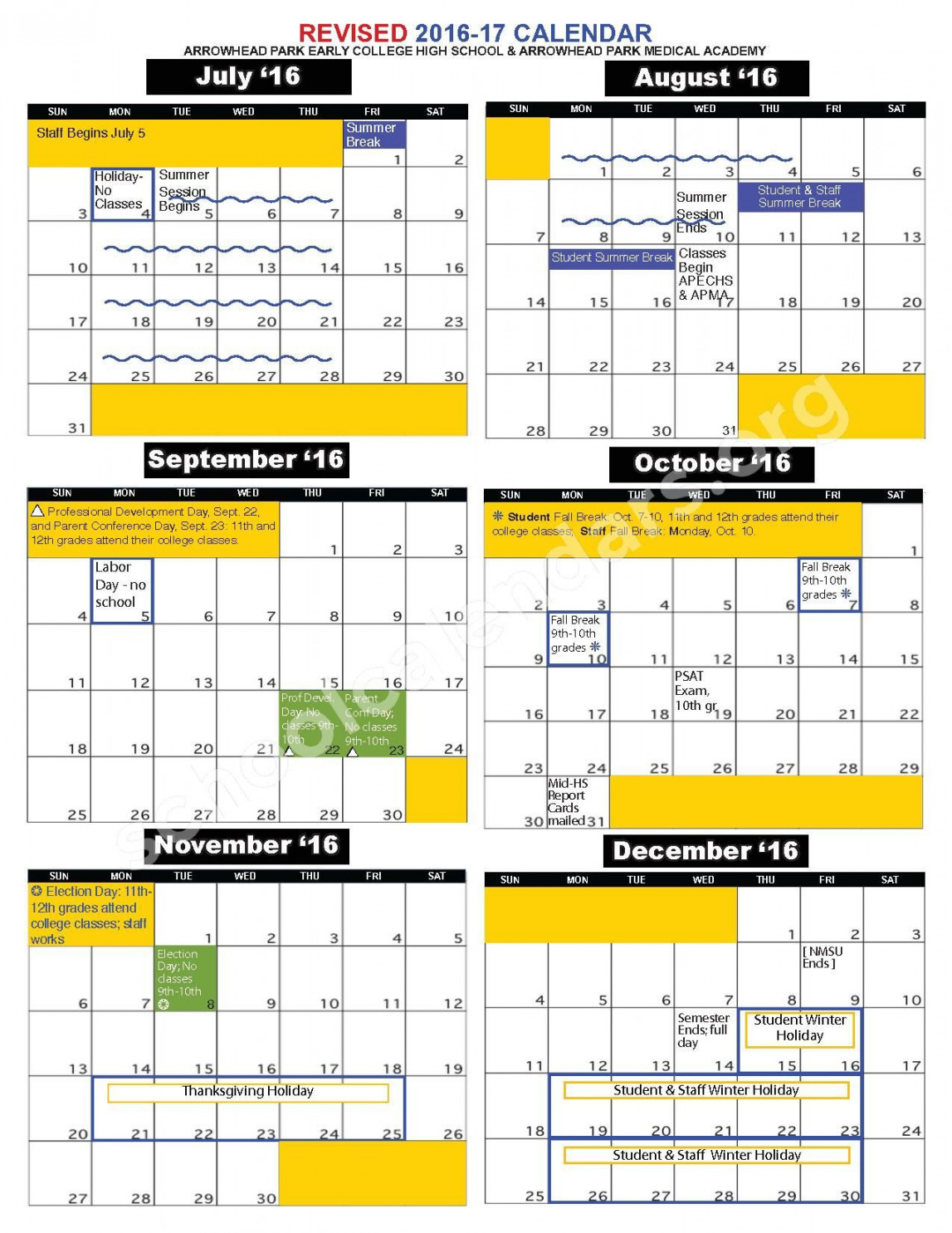 New Ideas Calendar - Sample Printable