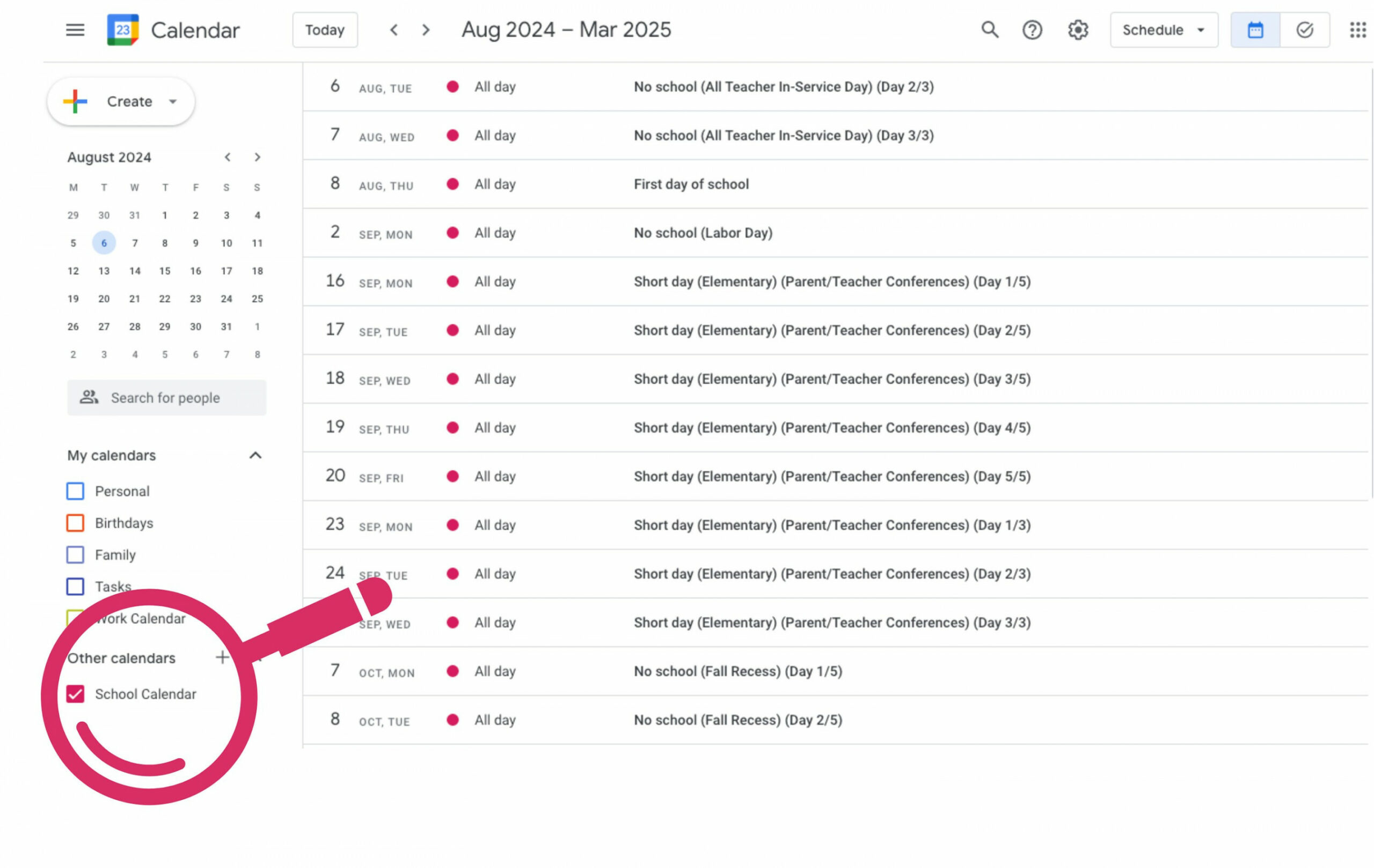 PAUSD Palo Alto Unified School District Academic Calendar