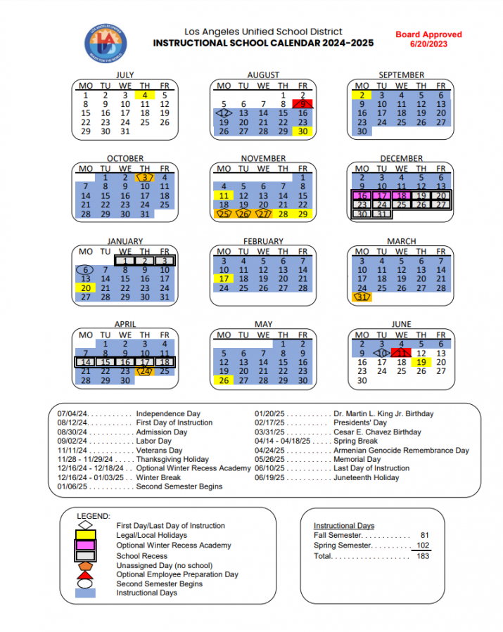 PCSS / School Calendars