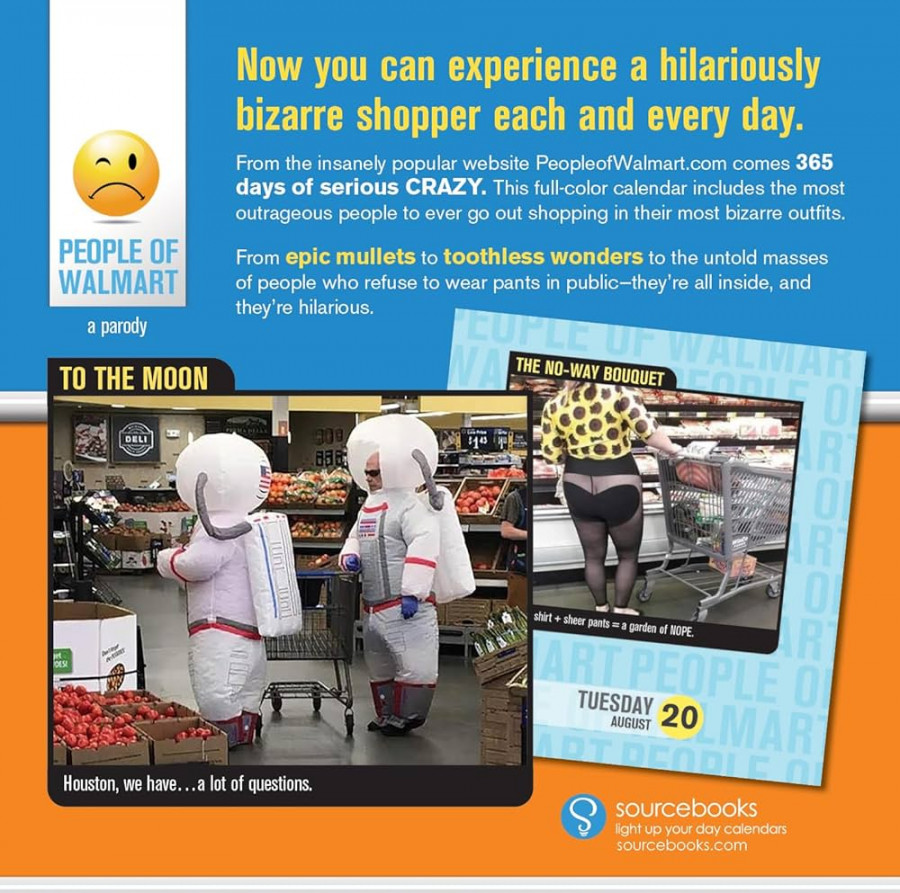 People of Walmart Boxed Calendar:  Days of Shop and Awe (Funny  Daily Desk Calendar, White Elephant Gag Gift for Adults): Kipple, Adam,  Kipple,