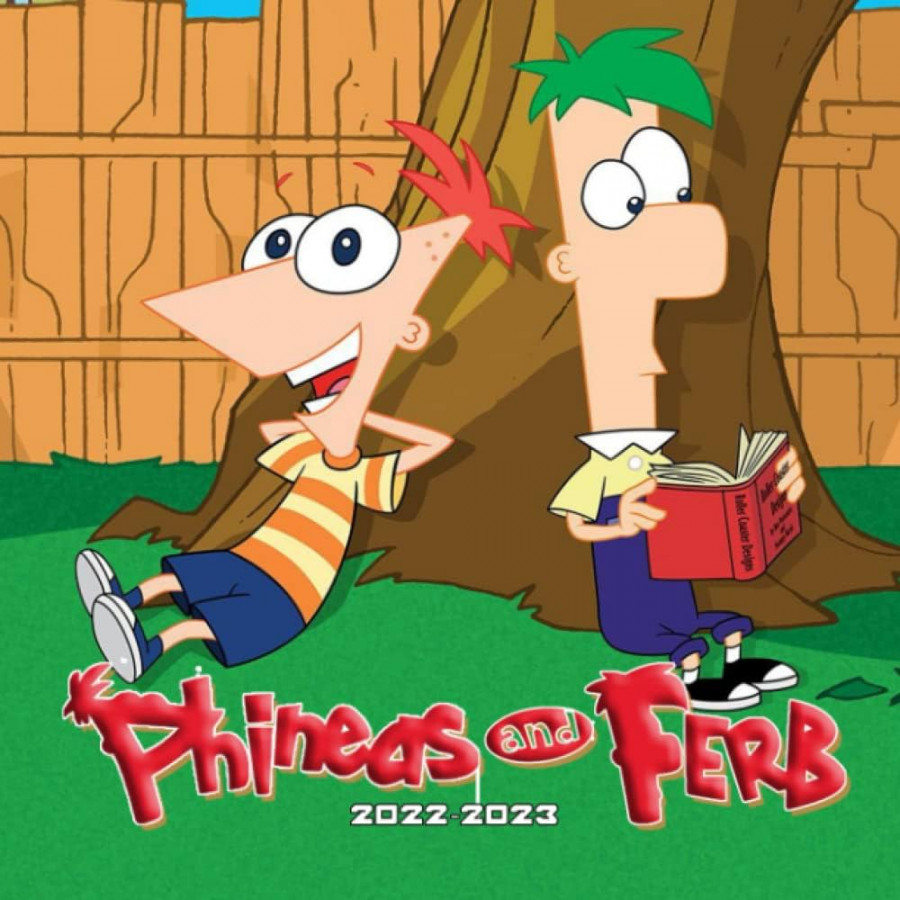 Phineas and Fẹrb  Calendar: Cartoon TV Series Squared Mini