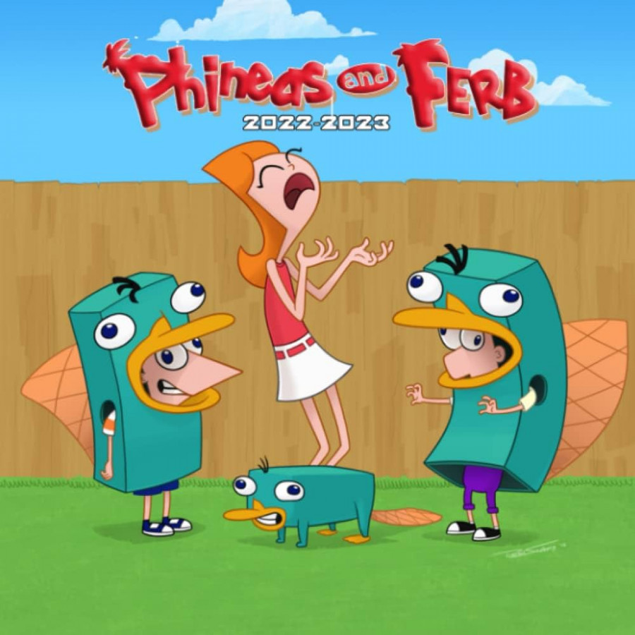 Phineas and Fẹrb  Calendar: Cartoon TV Series Squared Mini