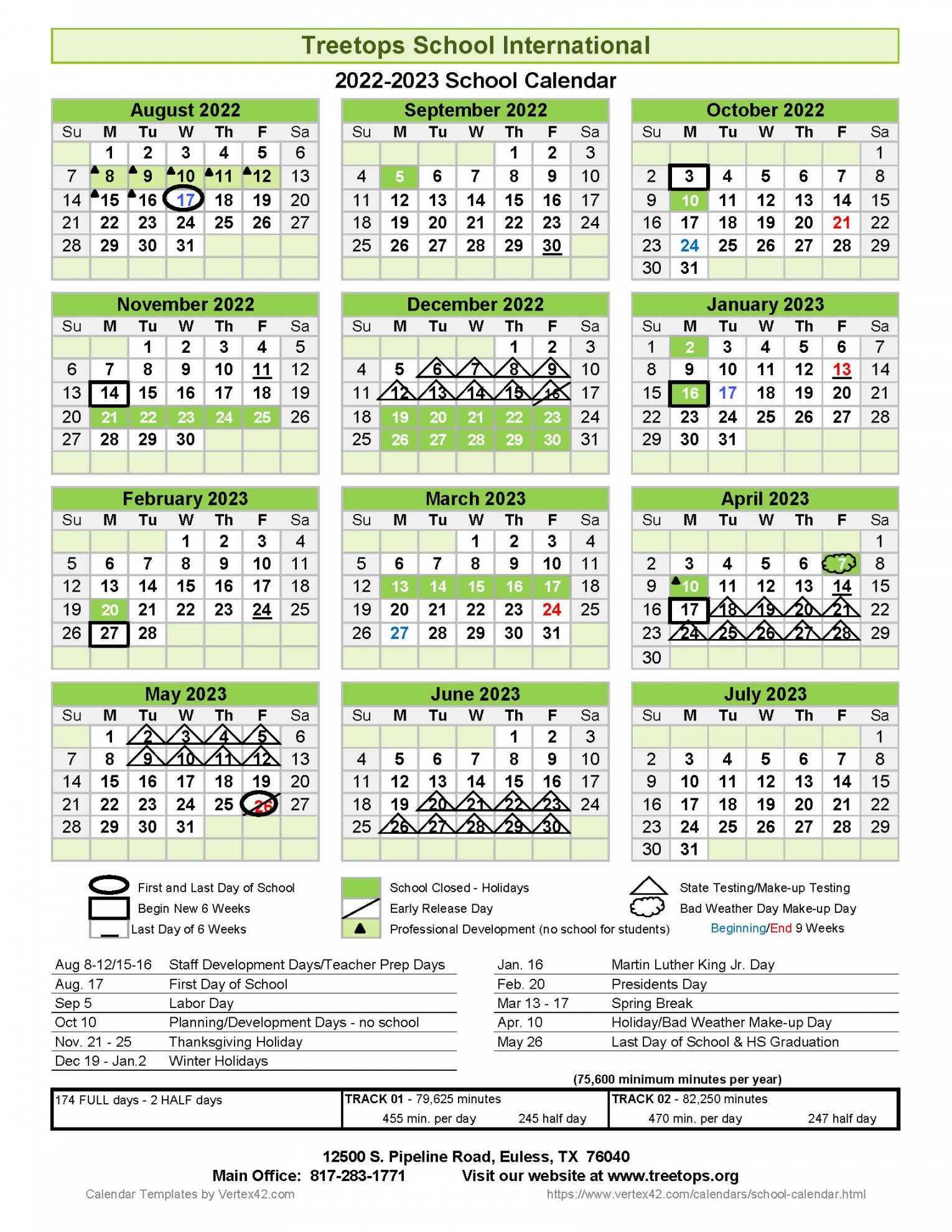 Pine Tree Isd Calendar