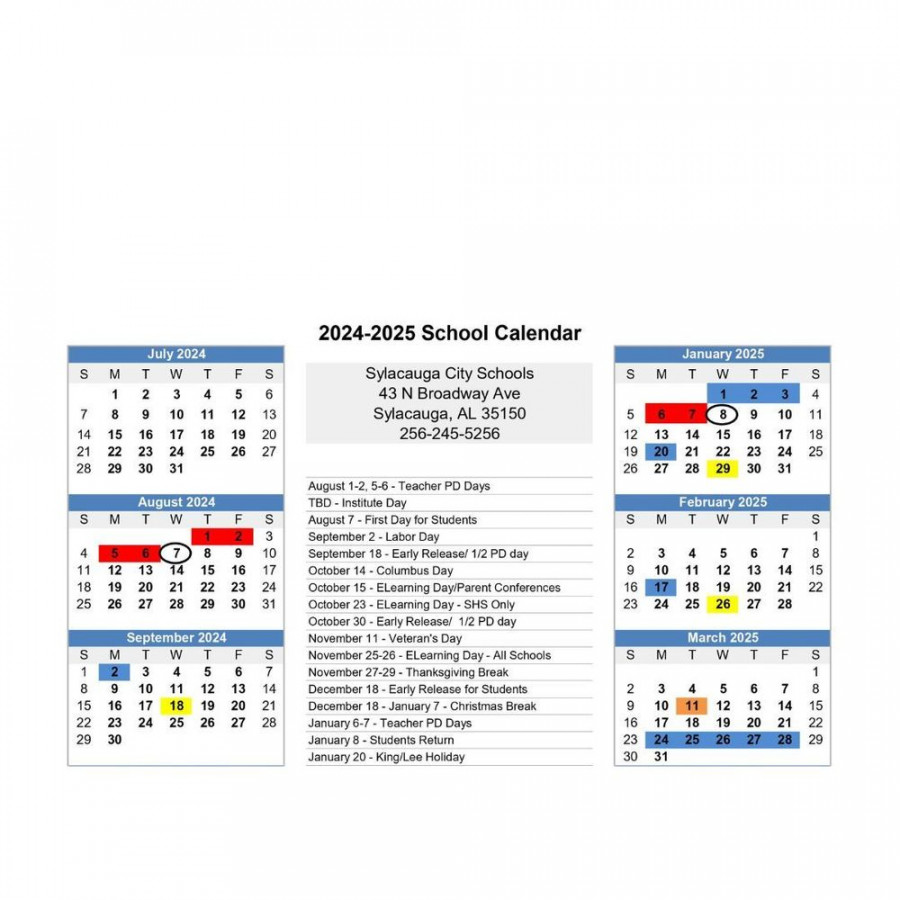 -  School Calendar  Nichols-Lawson Middle School