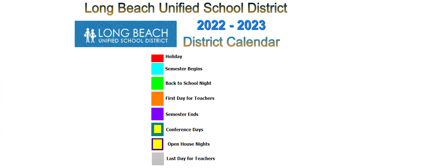 Willard Elementary - School District Instructional Calendar - Long