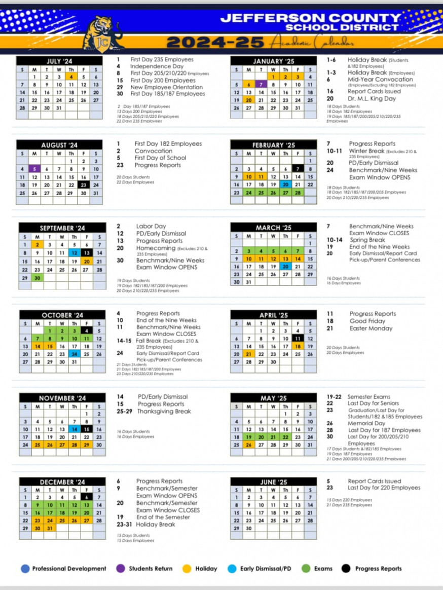 Jeffco Public Schools Calendar -  Colorado