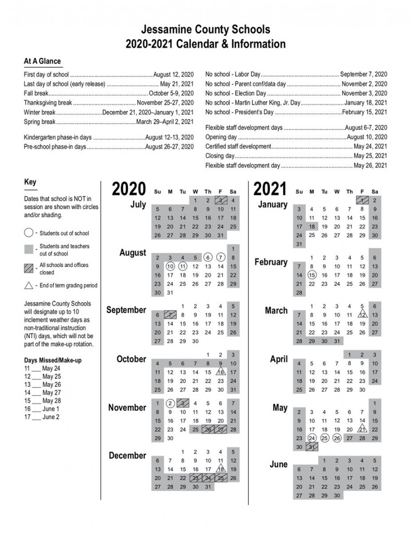 Jessamine Co Schools on X: "The - school calendar was