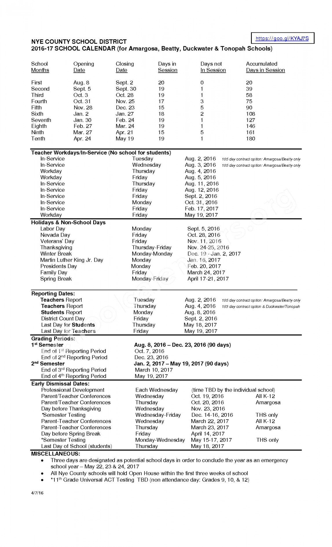 Nye County District Court Calendar - Modern Precision Paperless