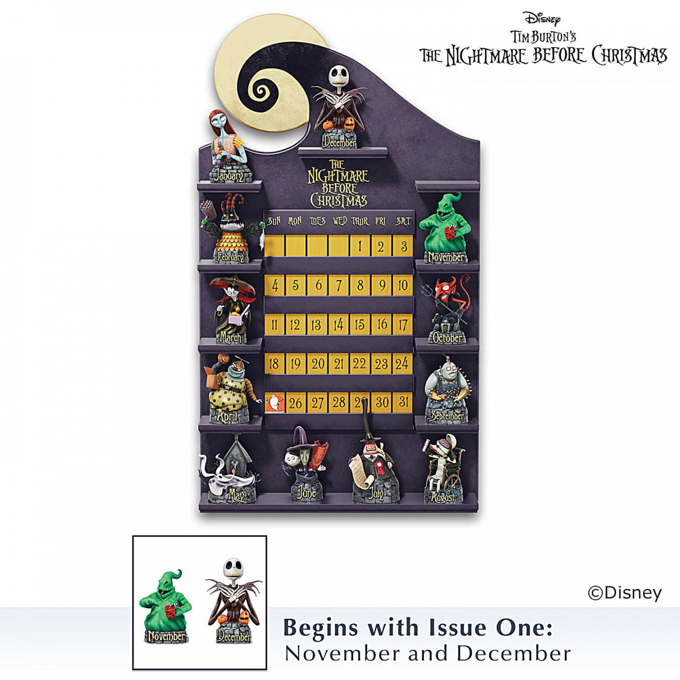 The Nightmare Before Christmas Perpetual Calendar Collection